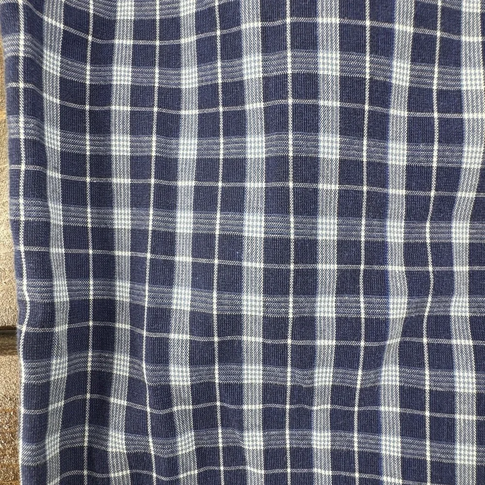Polo Ralph Lauren Mens Classic Fit Blue Plaid Button Up Long Sleeve Shirt Size M